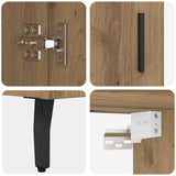 Highboard 2 pcs Artisan Oak 69.5 x 34 x 180 cm Engineered Wood 3415876