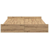 Storage Bed Frame Artisan oak 160 x 200 cm Engineered wood 3335284