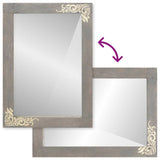 Bathroom Mirror with Mirror Grey 70 x 50 x 2.5 cm 4018803