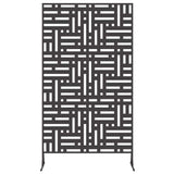 Privacy Screen Black 100 x 50 x 180 cm Steel 868549