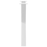 Dining Table Legs X-Shaped 2 pcs White 80x cm Steel 4012981