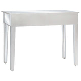 Mirrored Console Table MDF and Glass 106.5x38x76.5 cm 246660