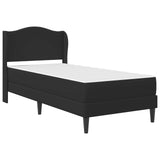 Bed Frame with Headboard Black 90 x 190 cm Faux Leather 3415269