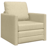 Sofa Bed Cream 74 x 77 x 81 cm Fabric 4106627