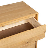 Drawer Cabinet SAUDA Oak 76.5x39x91 cm Solid Wood Pine 377595