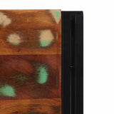 Headboard 200 cm Solid Wood Reclaimed and Iron 4017559