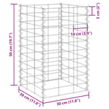 Gabion Raised Beds 4 pcs 30x30x50/100/150/200 cm Iron 151252