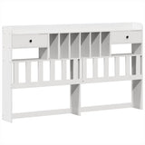 Bed Frame without Mattress White 180x200 cm Super King Solid Wood Pine 3308835