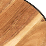 ZNTS Coffee Table Black 68x68x36 cm Solid Acacia Wood 321933