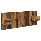 Headboard with Cabinet 3 pcs Old Wood Engineered Wood 3415637