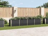 Raised Garden Bed 320x40x77 cm Galvanised Steel Anthracite 47051