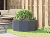 Planter Anthracite 90 x 90 x 50 cm Steel 883754