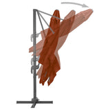 Cantilever Garden Parasol with Aluminium Pole Terracotta 300x300 cm 312316