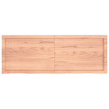 Table Top Light Brown 140x50x cm Treated Solid Wood Oak 3156379