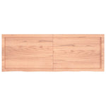 Bathroom Countertop Light Brown 140x50xcm Treated Solid Wood 3156150