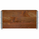 Pallet Collars 3 pcs Brown 120x80 cm Solid Wood Pine 3295369