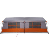 Family Tent with Roof Grey and Orange 622 x 295 x 238 cm 4100702