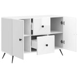 Sideboard High Gloss White 89 x 34.5 x 60 cm Engineered Wood 895579