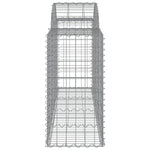 Arched Gabion Baskets 14 pcs 200x50x80/100 cm Galvanised Iron 3146311