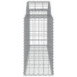 Arched Gabion Baskets 14 pcs 200x50x80/100 cm Galvanised Iron 3146311