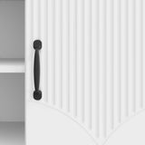 TV Cabinet High Gloss White 102 x 34.5 x 47 cm Engineered Wood 895389