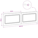 Wall-Mounted Headboard UTRECHT Old Wood Engineered Wood 897823