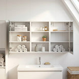 Bathroom Cabinet Set 3 pcs 126 x 16 x 62.5 cm Engineered wood 3403824