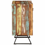 Drawer Cabinet Multicolour 70x35x70 cm Solid Wood Reclaimed 358186