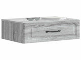 Wall-Mounted Bedside Cabinet 2 pcs Grey Sonoma Engineered Wood 899308