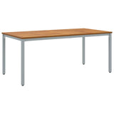 Outdoor Table Natural and Grey 180 x 90 x 75 cm 4010616