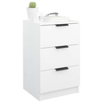 ZNTS Bedside Cabinet White 40x36x65 cm 811268