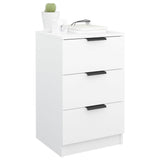 ZNTS Bedside Cabinet White 40x36x65 cm 811268