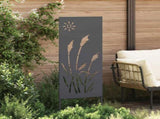 Garden Privacy Screen Anthracite 50 x 140 cm Cold-rolled steel 876275