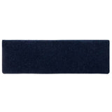 Stair Mats Self-adhesive 15 pcs 65x21x4 cm Navy Rectangular Edge 326191