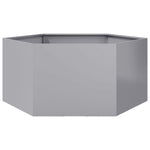 ZNTS Garden Planter Hexagon 104x90x45 cm Galvanized Steel 851134