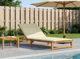 Sunlounger Cushion GEMERT 100% Polyester Cream 200 x 90 x 3 cm 948604