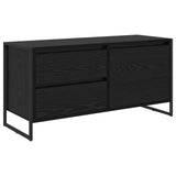 TV Cabinet Black Oak 100 x 36 x 49.5 cm Engineered Wood 886618