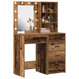 Dressing Table 2 pcs Brown 50 x 41 x 135 cm Engineered Wood 3334207