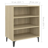 806061 Sideboard Sonoma Oak 57x35x70 cm Engineered Wood