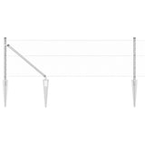 Welded Wire Fence with Spikes 25 x 0.6 m 3353369