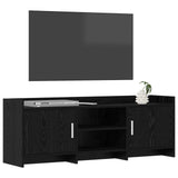 TV Cabinet 130 x 33 x 47 cm Black Oak Engineered Wood 8011172