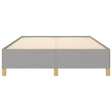 Bed Frame without Mattress Light Grey 137x190 cm Full Fabric 347203