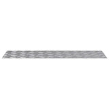 Stair Tread Rectangular 2 pcs Silver 100 x 30 cm Aluminium 4104313