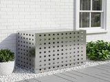 Air Conditioner Cover Silver 100 x 50 x 70 cm Galvanised Steel 8014134