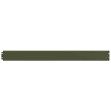 Lawn Edgings 50 pcs Olive Green 10x103 cm Cold-rolled Steel 860139