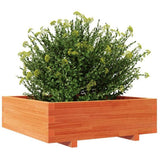 Garden Planter Wax Brown 80x80x26.5 cm Solid Wood Pine 847310