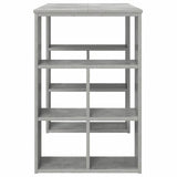 Desk with Shelf Concrete Grey 90 x 50 x 75 cm Engineered Wood 869509