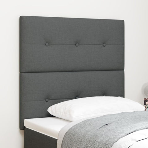 ZNTS LED Headboard Dark Grey 80 cm Fabric 3338385