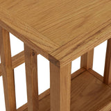 ZNTS Magazine Table 45x35x55 cm Solid Oak Wood 289183