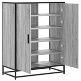 Shoe Cabinet Grey Sonoma 75x38x97.5 cm Engineered Wood and Metal 3300868